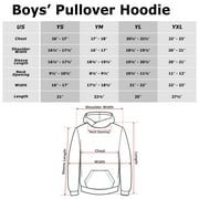 Boys Lightyear Buzz and Zurg Pull Over Hoodie Black Medium