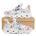 thumbnail image 1 of Zapatillas deportivas con estampado de gato de dibujos animados para exteriores, transpirables, ligeras, con plataforma y cuchillas, 1 of 6