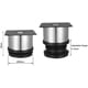 thumbnail image 2 of 8 piezas ajustables muebles pies tornillos incluidos ronda Metal acero inoxidable gabinete pata pies gabinete pies altura ajustable para sofá, mesa, armarios, estantes 50mm, 2 of 5