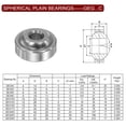 thumbnail image 2 of Uxcell GEG5C Spherical Plain Bearing 5mmx16mmx9mm Sealed Spherical Radial Ball Bearing, 2 of 5