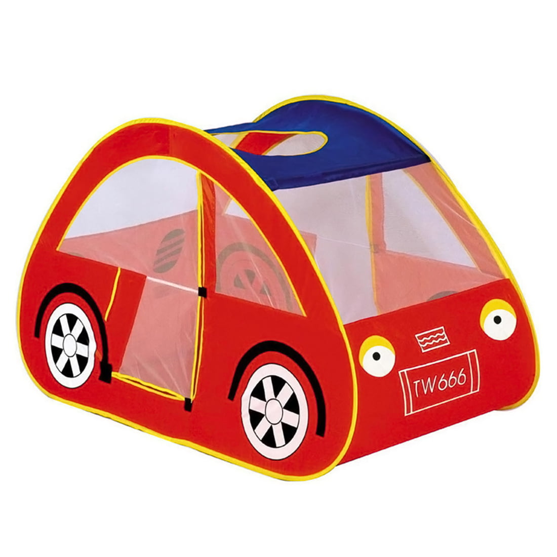 Pop Up Kids Play Tent  Large Space Bus Car Shape Indoor Outdoor Beach Playhouse 