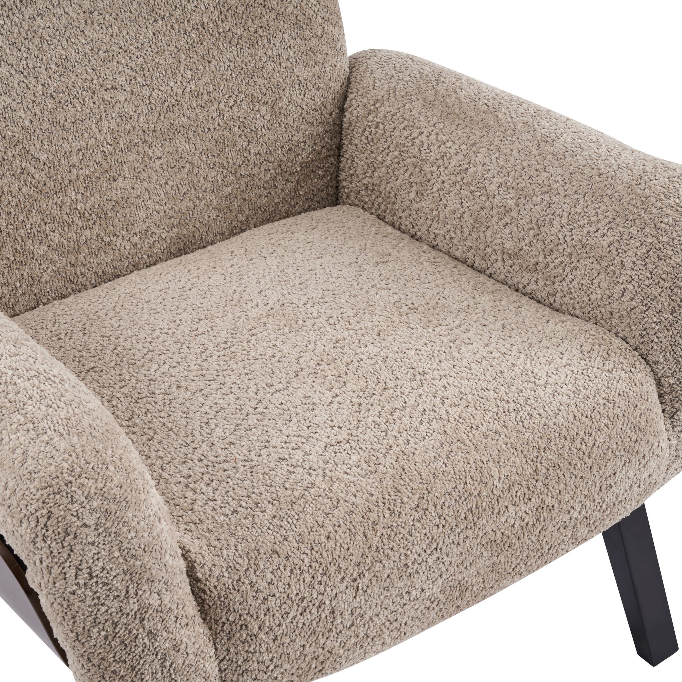 Christopher Knight Home Accent Armchair with Wrap-Around Backrest, Solid Wood Frame, Light Camel, Set of 2