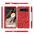 thumbnail image 3 of Decase Phone Case Google Pixel Fold, Ultra Thin Fashionable Luxury and Elegant Glitter Bling Diamond Girls Woman Shockproof TPU Rubber Full Body Protective Cover for Google Pixel Fold,Red, 3 of 6