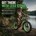 thumbnail image 4 of EOEOTWO Electric Bike for Adults, 26" Fat Tire Class 3 Pedal-Assist All-Terrain Mountain E-Bike, 48V 20Ah Battery, Front Suspension & Dual Disc Brakes, 330 lbs Load, UL 2849 Certified, 4 of 11