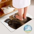 thumbnail image 4 of GZHJMY Bathroom Mat set of 3， Bear 3 Pieces Bath Mats Set for Bathroom, Vintage Style Non-Slip Washable Cover Floor Rug Decorations for Kitchen Bathroom Bedroom, 4 of 6