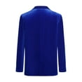 thumbnail image 2 of Fldy Jacket for Boys Kids Gentleman Blazer Wedding Birthday Party Velvet Suit Lapel One Button Royal Blue 10, 2 of 7