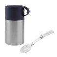 thumbnail image 1 of Tarro de comida con aislamiento Baoblaze plegable acero inoxidable negro, 1 of 8
