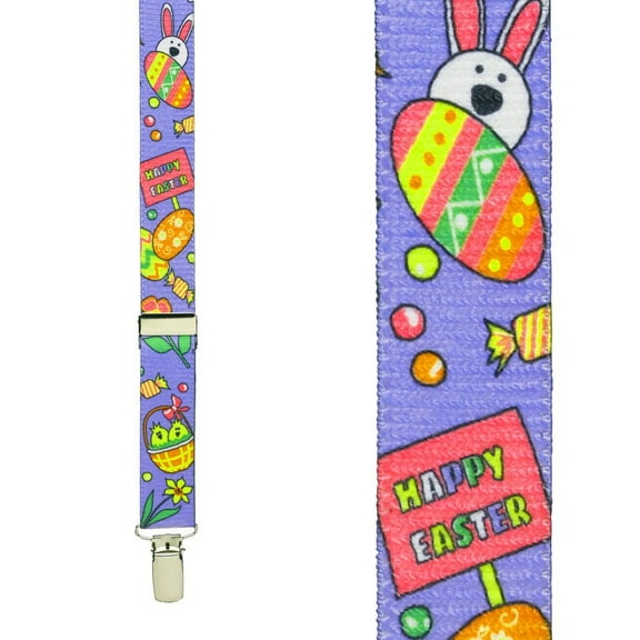 SuspenderStore Easter Suspenders - 1.5-Inch Wide Elastic - Clip - 3 Sizes