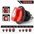 thumbnail image 4 of 100A Car Battery Race Rally Switch 12V  Battery Disconnector Isolator Cut Off Switch Kit For RV Motorcycle Truck Boat, 4 of 7
