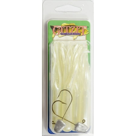 Gitzit 3.5 Tube - Pearl White Fishing Jigs