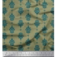 thumbnail image 1 of Soimoi Cotton Poplin Fabric Filigree Damask Printed Craft Fabric by The Yard 56 Inch Wide, 1 of 3