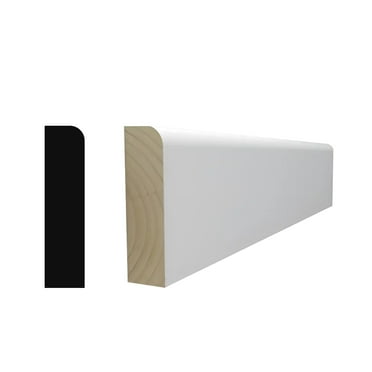 RMC 887 3/8 in.D x 1 1/4 in. W x 85 in. L Primed Finger-Joined Pine Door Stop Moding 3-pcs 21 Ft Total