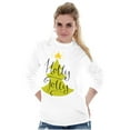 thumbnail image 3 of Holiday Christmas Tree Holly Jolly Women's Long Sleeve T Shirt Brisco Brands M, 3 of 6