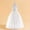 White, variant on ATOGUTA 7-14 Years Girl Formal Dresses Tulle Dresses Bridesmaid Wedding Communion Birthday Party Pageant Maxi Prom Gown for Kids White