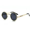 thumbnail image 5 of Sunglasses Men Hip Hop Shades Round Gold Metal Diamond Bling Black, 5 of 5