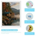 thumbnail image 3 of Diamond Art Kits for Adults - Rustic Cabin by Serene Lake 5d Diamond Painting for Adults, Diamond Art for Adults Beginners, Frameless Diamond Painting Kits for Adults for Home Wall Decor, 3 of 7