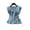Blue, variant on Women's Casual Satin V-Neck Drawstring Shirt Top,Elegant Blouse for Women,Summer Tunic with Adjustable Tie,White,S