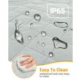 thumbnail image 5 of Funda para asiento de coche para perros, 600D, resistente y duradera, para asiento trasero, 100% impermeable, a prueba de arañazos, antideslizante, hamaca para perro con solapa lateral, fundas suaves, 5 of 5
