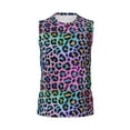 thumbnail image 6 of Picia Rainbow Animal Skin mens Cotton Tank Undershirts , Moisture-wicking Ribbed Tanks, Lightweight Cotton Tank Undershirts-Small, 6 of 8
