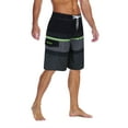 thumbnail image 2 of Nonwe Men's Sportwear Quick Dry Swim Trunks with Lining Black&Gray 36, 2 of 4