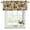 Brown, variant on Blueberry Spring Leaves Curtain Valances for Windows, Kitchen Valance Window Treatments Panel 2 Pack, Grey Botanical Branches Rod Pocket Short Curtains for Bathroom Bedroom 42 x 12 Inch