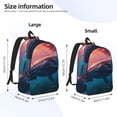 thumbnail image 3 of Yiaed Sunshine Ocean Whale Print Backpack, Premium Laptop Backpack, Travel Backpack for Women, Lightweight Backpacks, Comfortable Back Pack-Small, 3 of 5