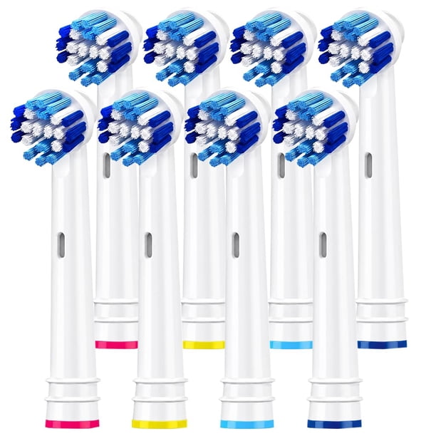 Cabezales de cepillo de dientes Alayna, paquete de 8, compatibles con Oral-B