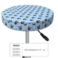 thumbnail image 4 of Vsdgher french Bulldog Face Print Stool Covers Round,Stretch Round Stool Covers Washable Stool Cushion Slipcover Elastic Chair Covers for 12-14 Inch Chair, 4 of 7