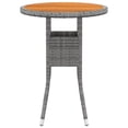 thumbnail image 2 of vidaXL 3 Piece Garden Dining Set Poly Rattan Grey, 2 of 4