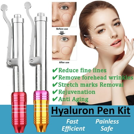Hyaluron Pen, Massage Atomizer Pen Kit Hyaluronic Acid Gun High Pressure Anti Wrinkle Injection Beauty Kit,for Home and Beauty Salons Best (Best Pen Gun Ever)