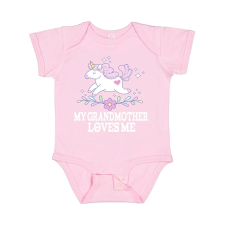 

Inktastic My Grandmother Loves Me Unicorn Gift Baby Girl Bodysuit