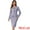 Grey Purple, variant on Women's Peplum Blazer Pencil Skirt 2 Pcs Suit Set L Black
