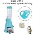 thumbnail image 2 of Minzimin 1piece Hamster Water Bottle, Little Pet Automatic Drinking Bottle with Food Container Base Hut Hanging Water Feeding Bottles Auto Dispenser for Small Animals, 2 of 6