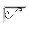 thumbnail image 4 of IFANLANDOR 2 Sets of Simple Black Iron Shelving Brackets for Study and DIY Projects, 4 of 6