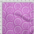thumbnail image 4 of oneOone Viscose Jersey Purple Fabric Asian Block Mandala Sewing Craft Projects Fabric Prints By Yard 60 Inch Wide, 4 of 5