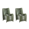 thumbnail image 3 of Boraam Loreins Olive Green Outdoor Patio Dining Room Chairs Set of 2, 3 of 10