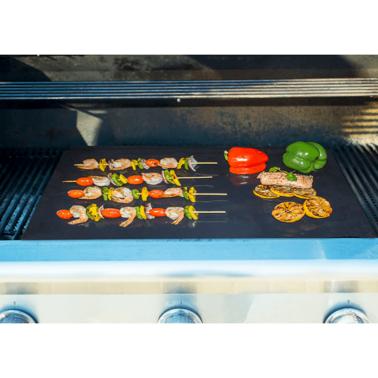Cooks Innovations Non-Stick GAS Range Protectors - Silver - Set of 4