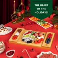 thumbnail image 4 of Charcuterie And Cheese Board - Large Serving Tray Platter House Warming Gifts Home  Birthday For Mom Dad Women Men 15.5"x10", 4 of 9