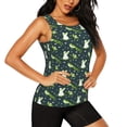 thumbnail image 2 of Lsque Green Frogs Printed Workout Tank Tops for Women, Athletic Sports Tank Tops, Compression Sleeveless Dry Fit Shirts,Sleeveless Yoga Shirt-X-Large, 2 of 9