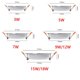 thumbnail image 3 of Luces LED empotradas para techo, foco regulable de alto brillo, 110V, 220V, 3W, 5W, 7W, 9W, 12W, 15W, 18W, 3 of 4
