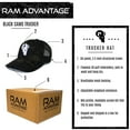 thumbnail image 4 of Ram Advantage Trucker Hat - Adjustable Snapback for Men and Women - Black Camo, 4 of 5