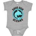 thumbnail image 3 of Inktastic Save Our Oceans with Dolphin Boys or Girls Baby Bodysuit, 3 of 5