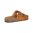 thumbnail image 3 of Women's Cork Footbed Sandals With Adjustable Buckles Slip On Platform Slides Sandals, 3 of 5