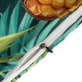 thumbnail image 4 of 3 Pcs Soft Bedding Set, Includes 1 Duvet Cover with Zipper And 2 Pillow Shams,A Close Up of A Pineapple And Palm Leaves Pattern Twin(86"x70"), 4 of 8