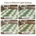 thumbnail image 7 of ODIKA Transitional Boho Ombre Geometric With Pinstripe Detail Accents Stain Resistant Low Profile for Dorm Room, Small Living Apartment, 7 of 7