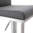 thumbnail image 3 of Amalfi Grey Stainless Steel Adjustable Barstool, 3 of 5