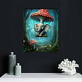 thumbnail image 4 of COMIO Mushroom Poster Wall Decor Cute Elephant Wall Art Living Room Decor Butterfly Wall Decor For Bedroom Starry Sky Forest Canvas Wall Art Nature Landscape Poster Frames Animal Artwork, 4 of 4