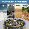 thumbnail image 5 of NAIZEA Cable Snow Chains 8 Packs, Tire Chains for Passenger Cars, Pickups, and SUVs, Universal Adjustable Emergency Portable Snow Tire Chains for Tire Width 215-285mm, 5 of 8