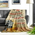 thumbnail image 5 of Wedding Anniversary Romantic Gift for Her Blanket, Mothers Day Birthday Gifts for Wife, Wife Gifts from Husband, Best Wife Birthday Gift Ideas, to My Wife Flannel Throw Blanket 60 x 50 inch, 5 of 6