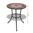 thumbnail image 4 of vidaXL 3 Piece Bistro Set Ceramic Tile Terracotta and White, 4 of 5